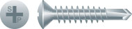 Phillips Oval Head, Zinc Plated