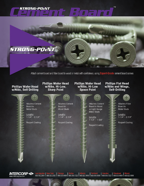 Cement Board Screws