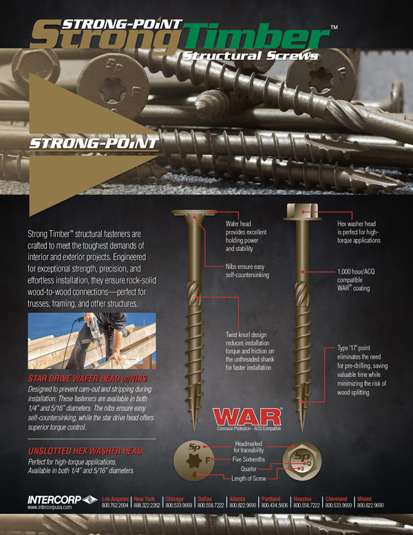 Strong Timber Screws